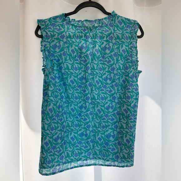 Turquoise patterned vineyard vines top - Picture 3 of 3